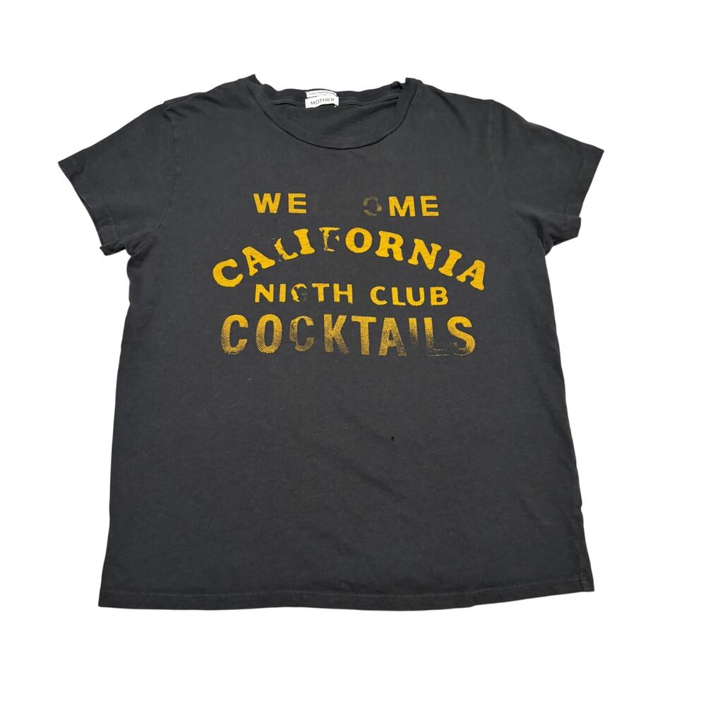 MOTHER The Boxy Goodie Goodie in Night Club Cocktails T Shirt Women's Small